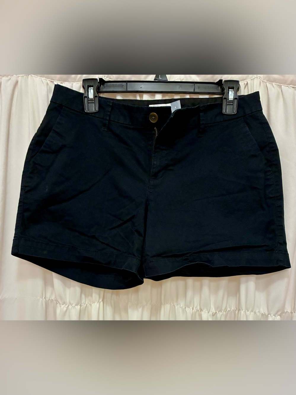 Women’s Black Casual Cotton Chino Shorts 🌼